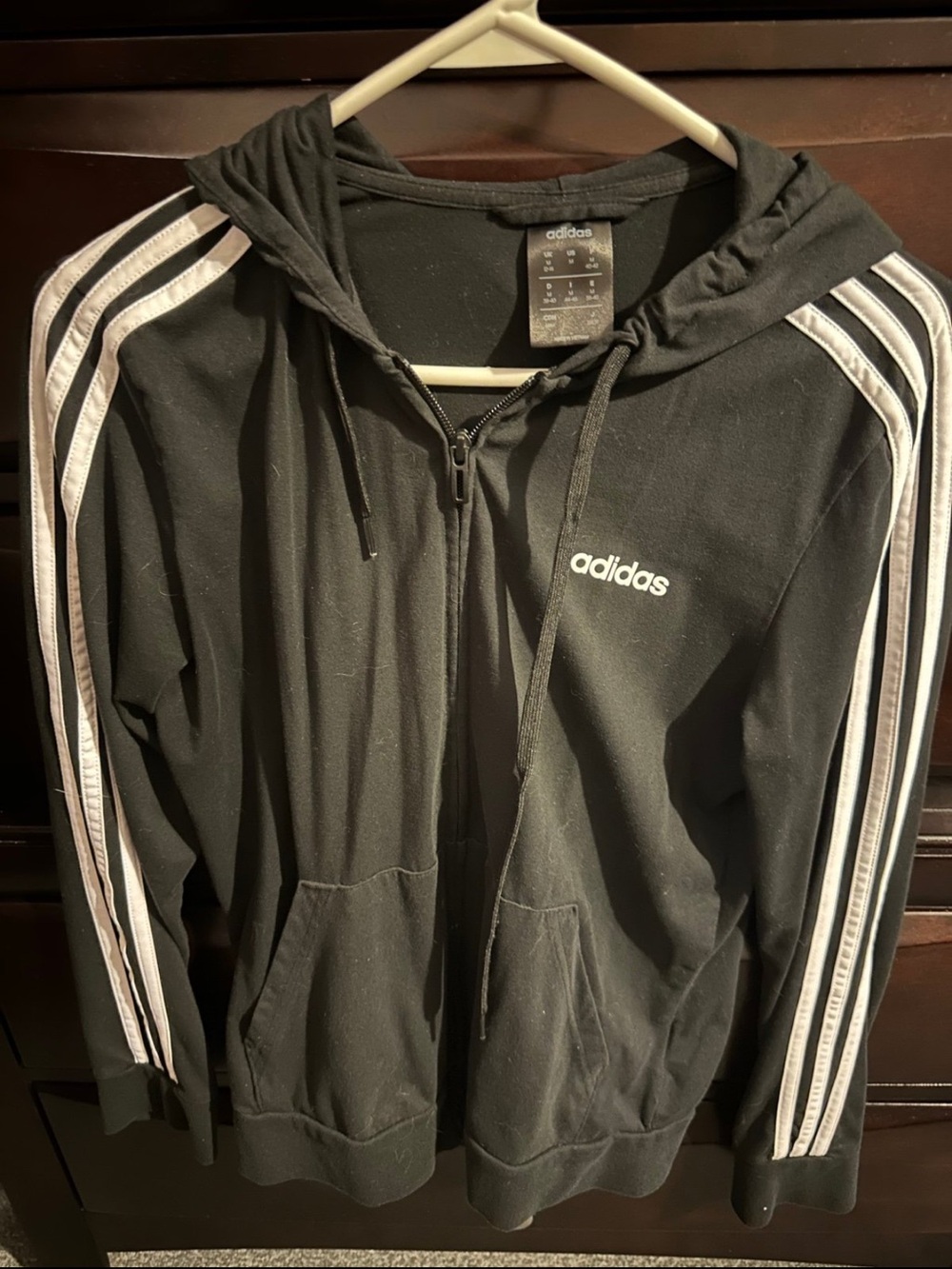 Adidas Unisex Lightweight, Zip-up Hooded Sweatshirt